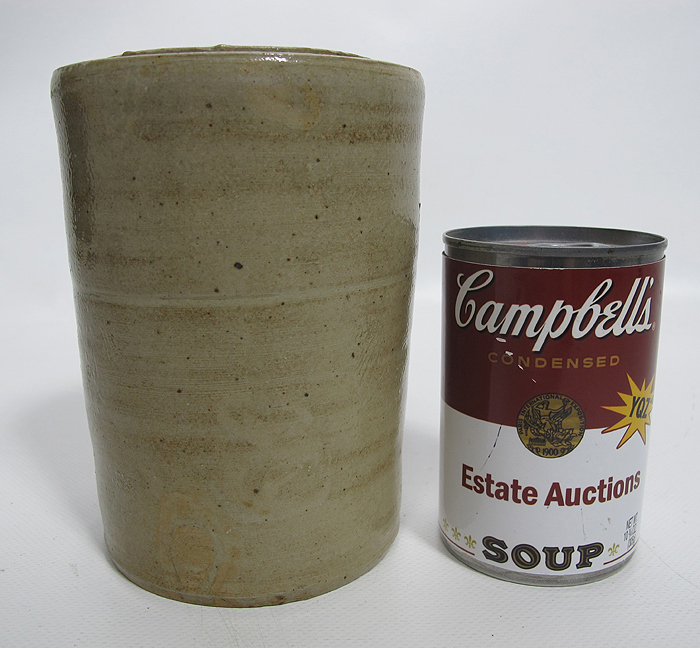 Antique Late 1800's American Salt Glazed Stoneware Crock Canning Oyster