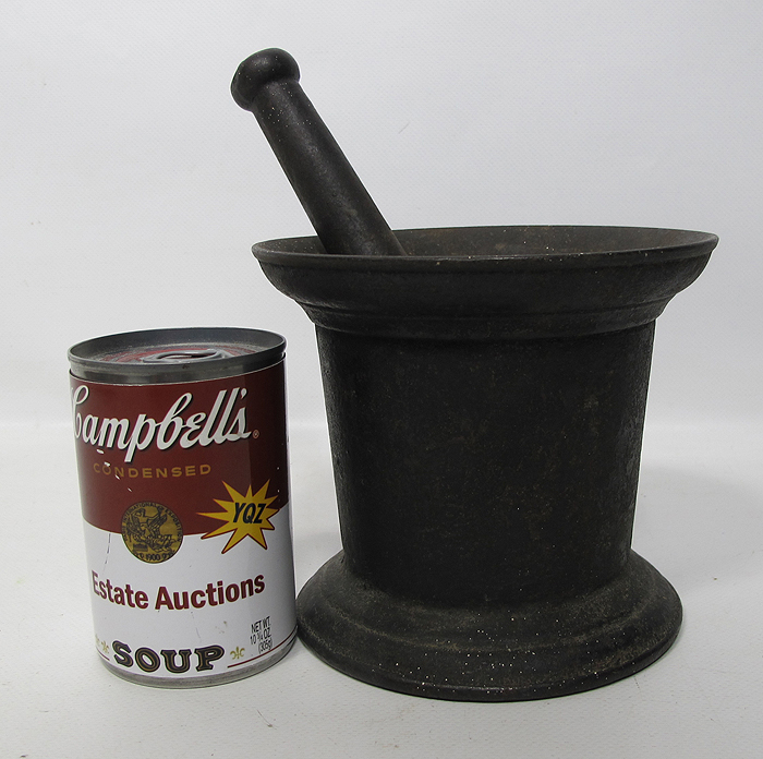 Antique 19th C Cast Bell Iron 1800 to 1860's Civil War Era Mortar and